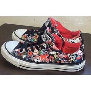 Converse All Star Low Top "Sticker Print / Kawaii Punk" sneakers Women’s 9